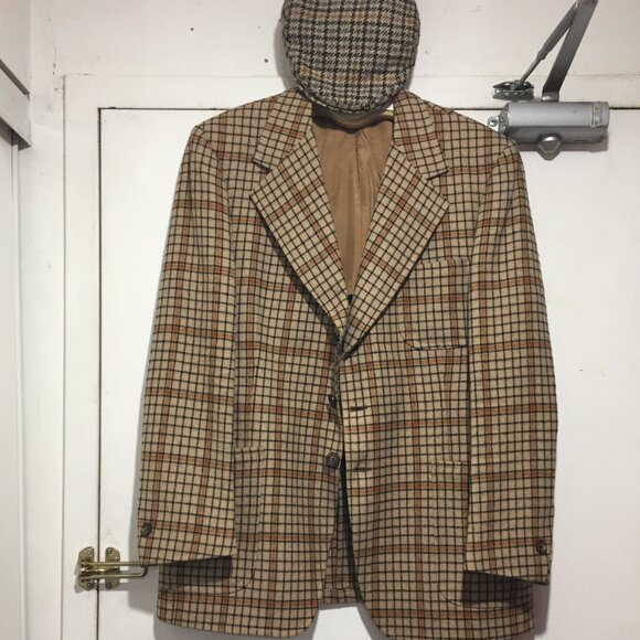 VINTAGE GRAFTON - FRASER PLAID BLAZERS SIZE 44 - Picture 1 of 10